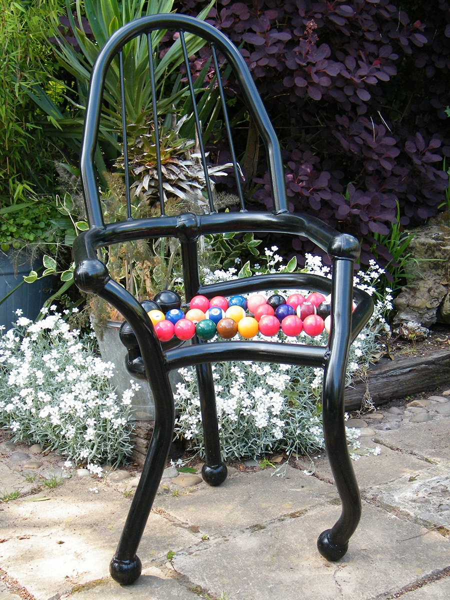 Champions Chair - viewed in garden