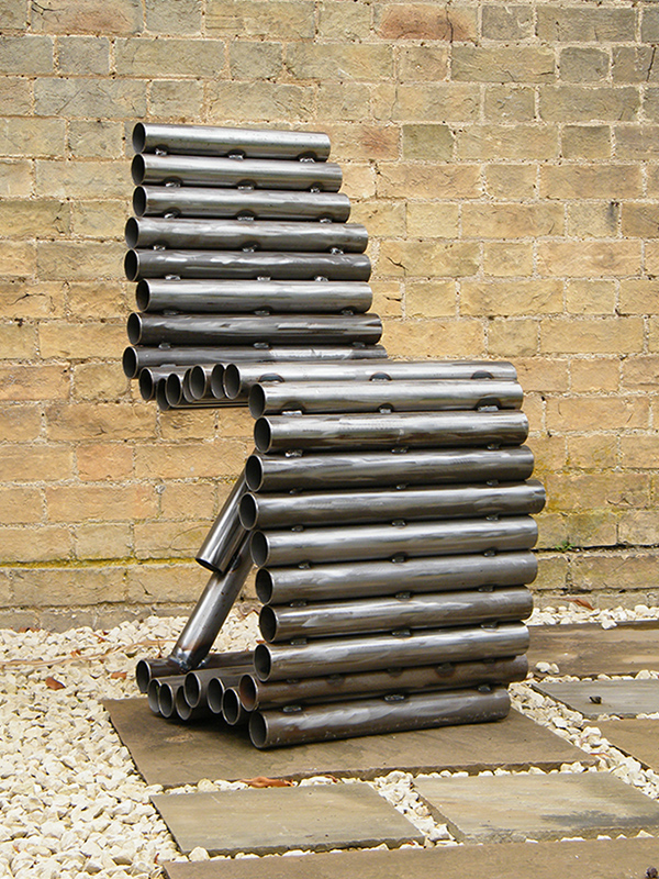 Tube Chair - created from welded steel tubes