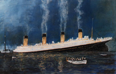 Titanic - oil on canvas