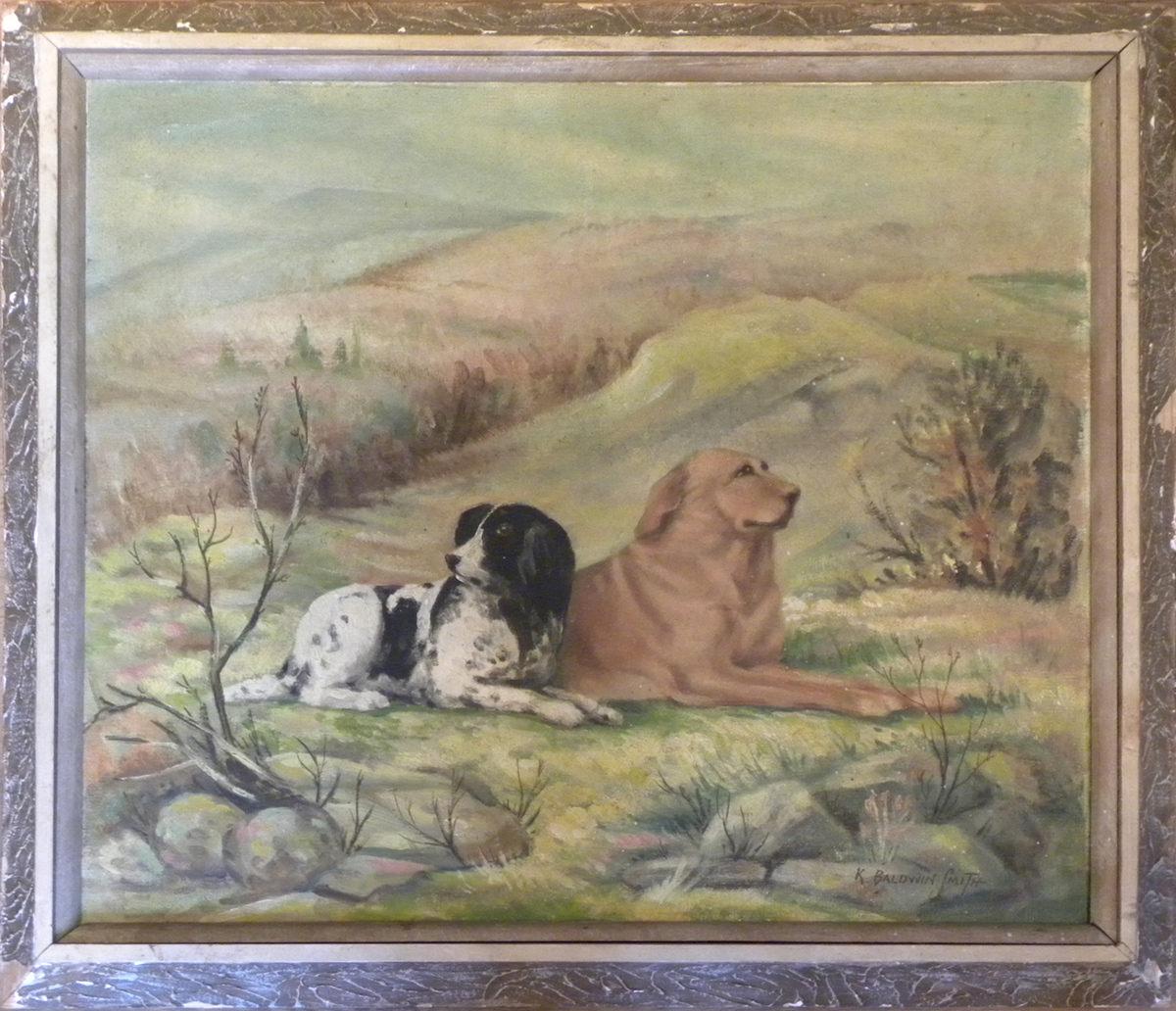Painting of dogs