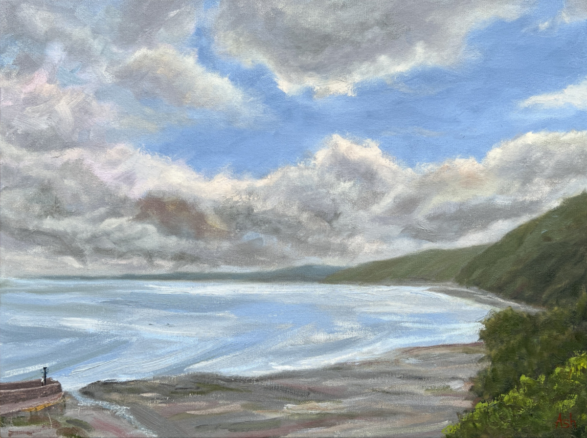 Clovelly seascape painting