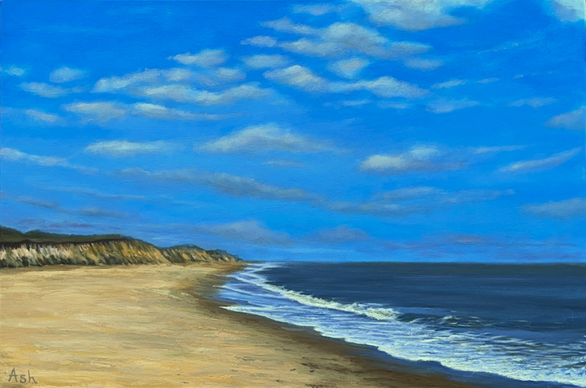 Covehithe Beach seascape painting