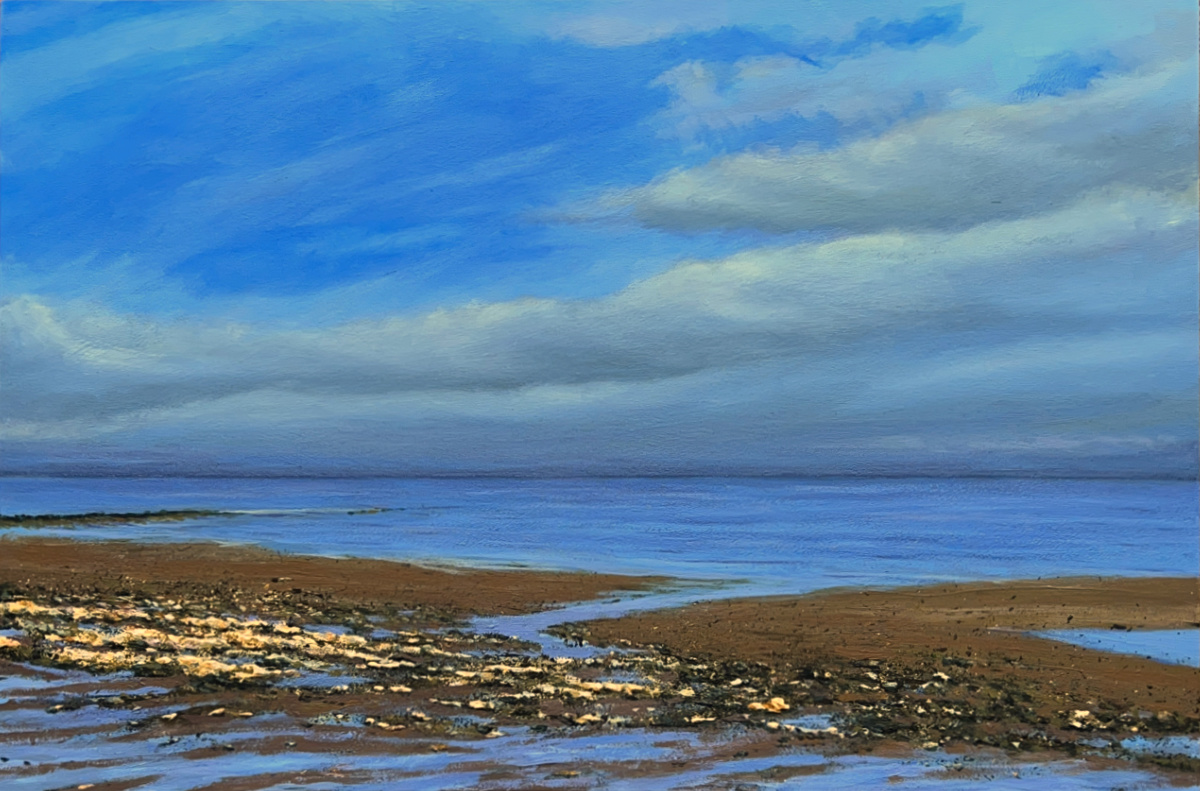 West Runton Spring Day seascape painting