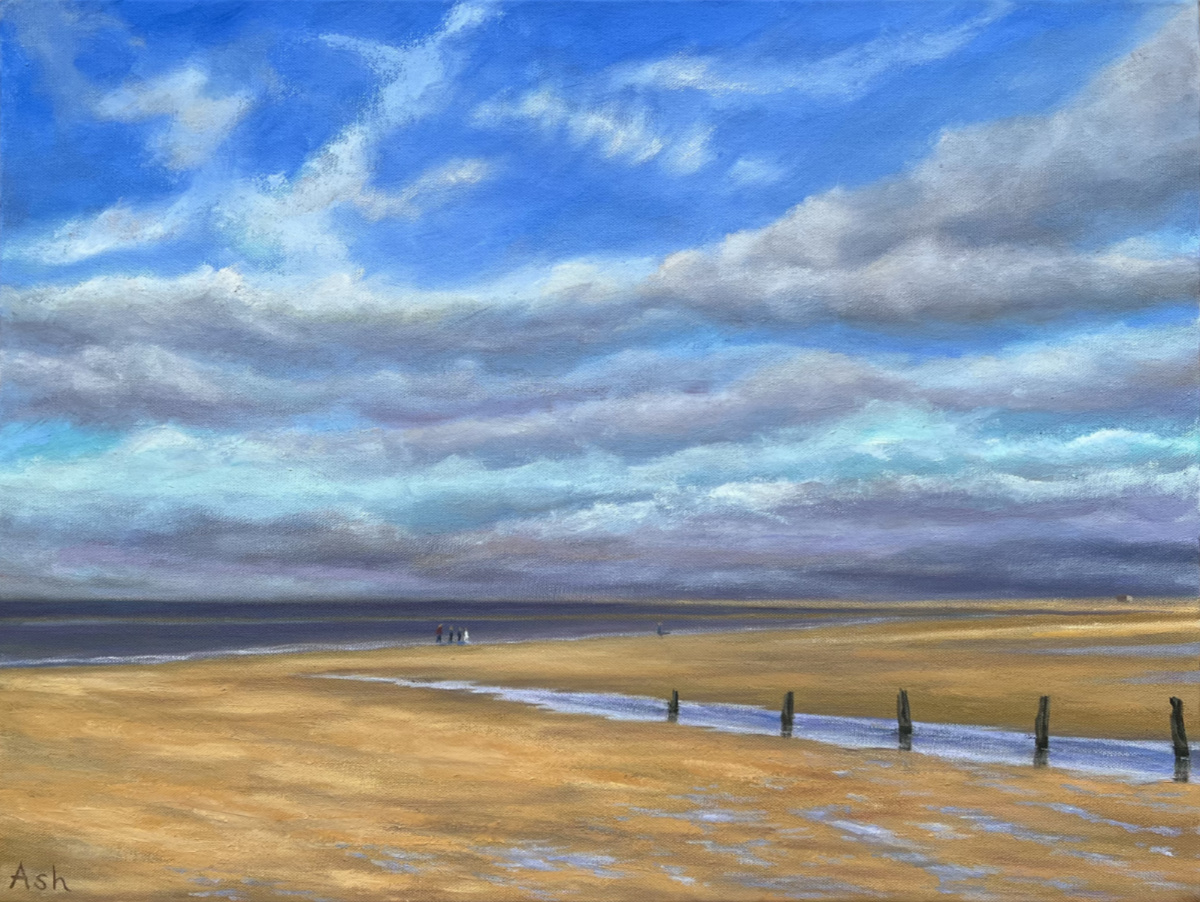 Brancaster Beach seascape painting