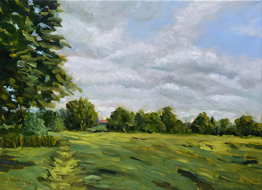 Landscape painting, Exploring along the Avon River