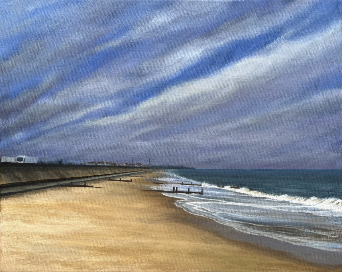 Mundlesey Beach seascape painting