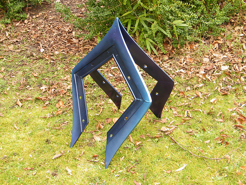 Pax Arva Colat - Metal sculpture created from plow shares
