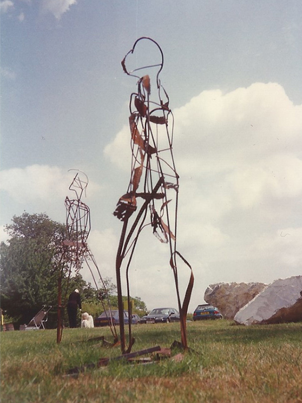 Sentinel sculpture - exhibited at Chilford Hall